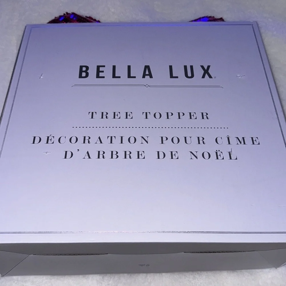 Bella Lux Bow Tree Topper PINK